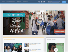 Tablet Screenshot of guarapuava.educacaoadventista.org.br